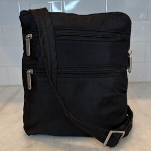 Travelon Anti-Theft Classic N/S Crossbody Bag Black RFID Travel Purse